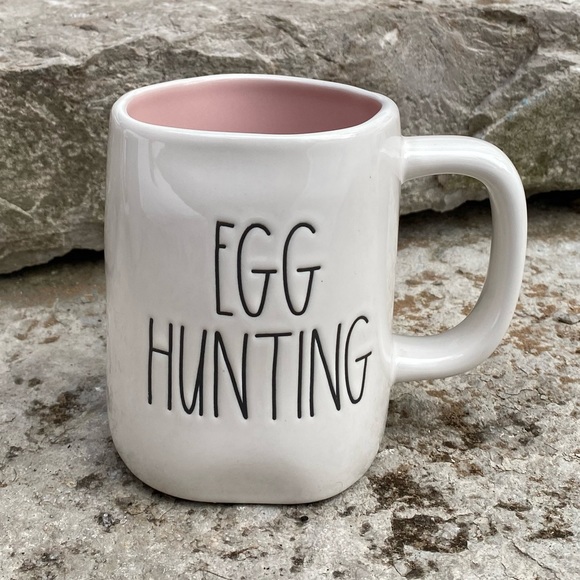 Rae Dunn EGG HUNTING Easter Mug- Pink Interior - Picture 4 of 4